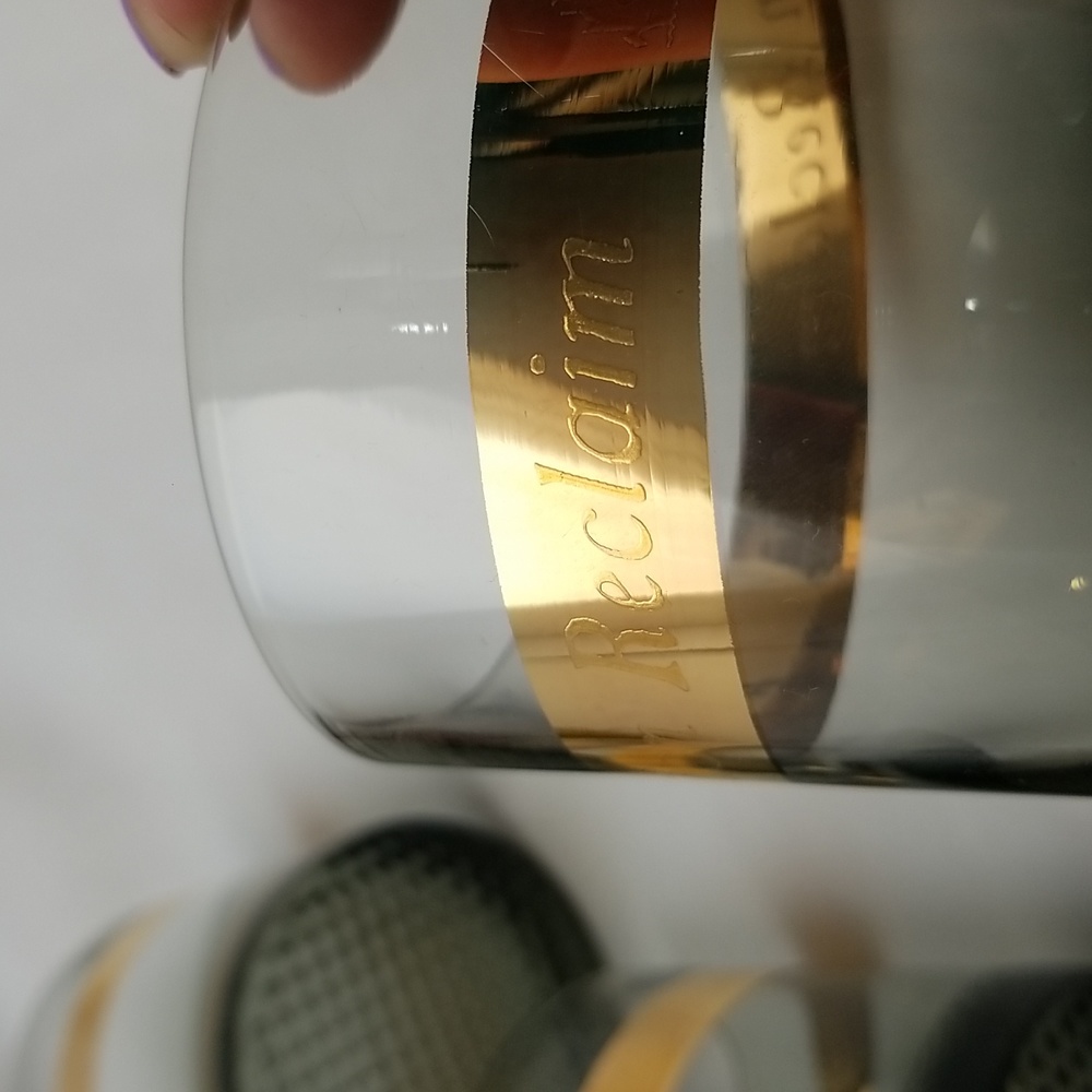 Gold Band Smoke Old Fashioned Bar Glasses - Picture 7 of 16